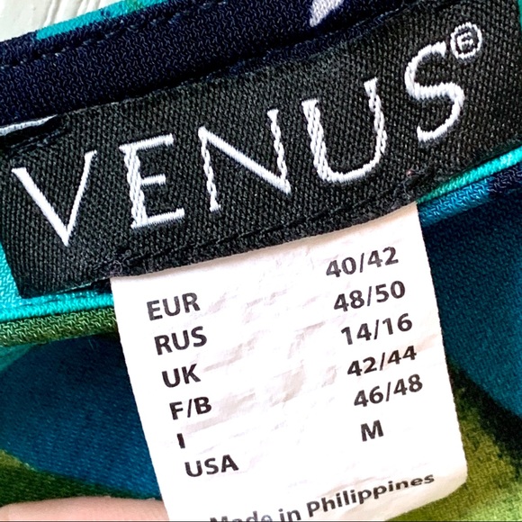 VENUS Jersey Knit Floral Strappy Back Blouse—SZ. M - Picture 7 of 14